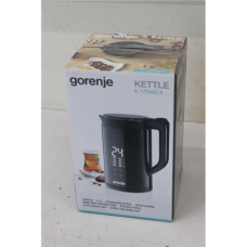 SALE OUT. , Gorenje Kettle , K17DWDII , Electric , 2200 W , 1.7 L , Stainless Steel , 360° rotational base , Black , DEMO, SCRATCHED