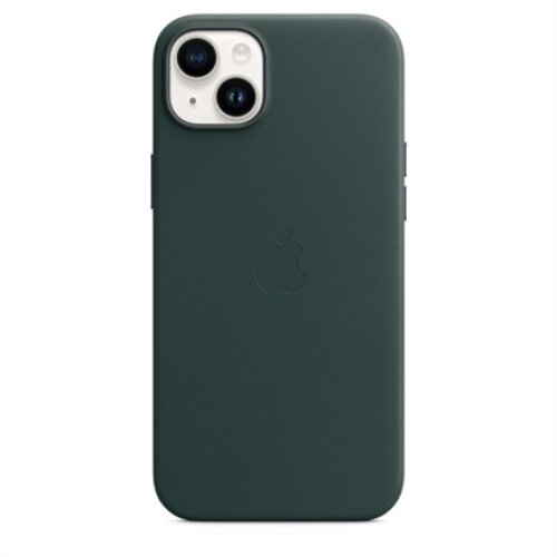 Apple 14 Plus Leather Case with MagSafe Forest Green