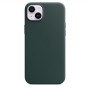 Apple 14 Plus Leather Case with MagSafe Forest Green