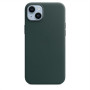 Apple 14 Plus Leather Case with MagSafe Forest Green
