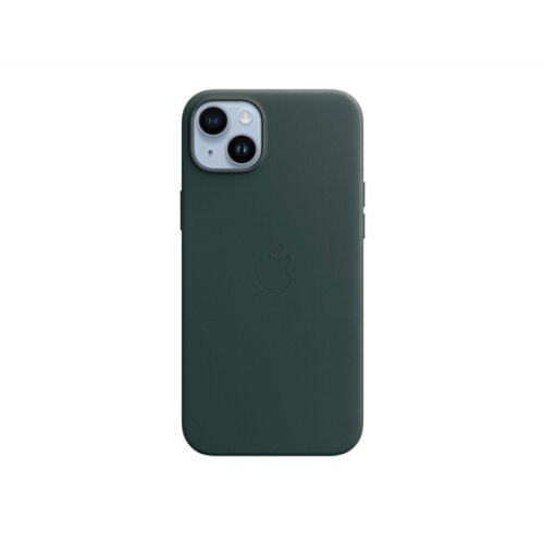 Apple 14 Plus Leather Case with MagSafe Forest Green