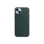 Apple 14 Plus Leather Case with MagSafe Forest Green