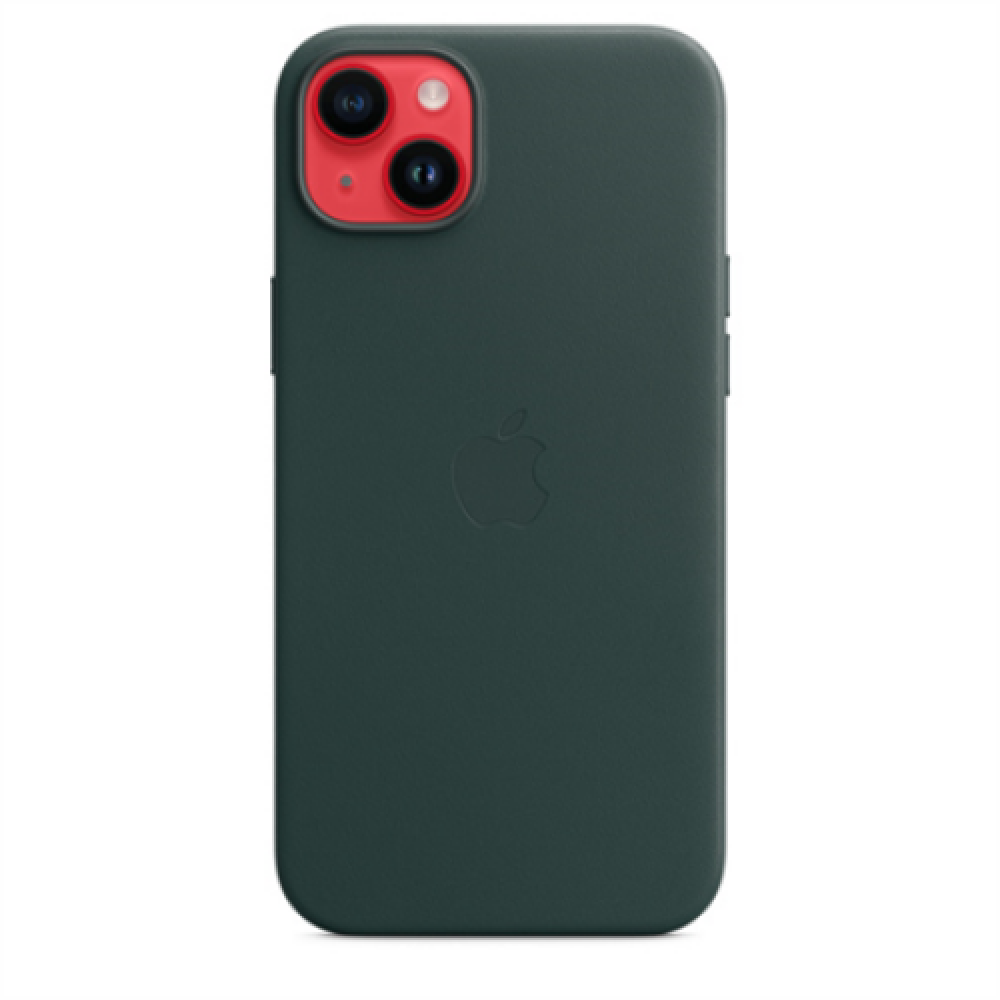 Apple 14 Plus Leather Case with MagSafe Forest Green