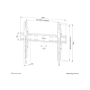 Neomounts Wall mount , WL30S-850BL16 TV mount , Micro adjustment , 42-86 , Maximum weight (capacity) 60 kg , Black