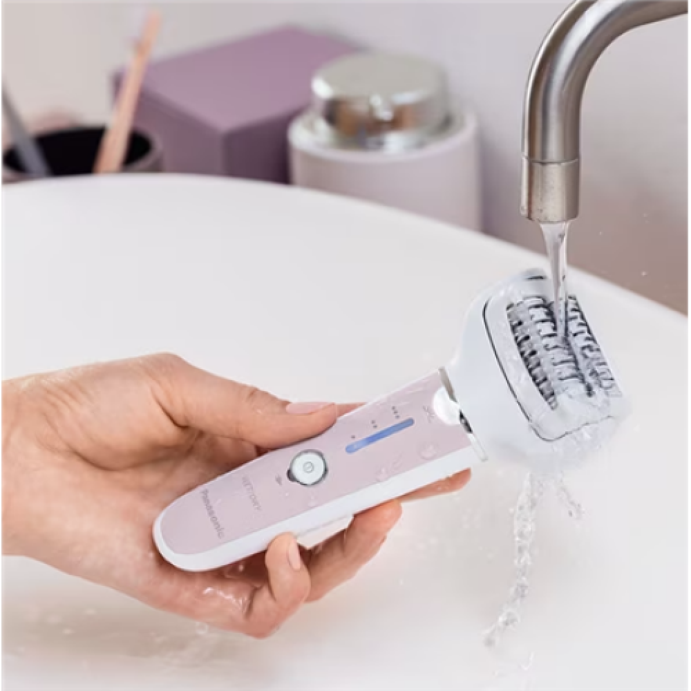 Panasonic , Epilator , ES-EY80-P503 , Operating time (max) 30 min , Number of power levels 3 , Wet & Dry , White/Pink