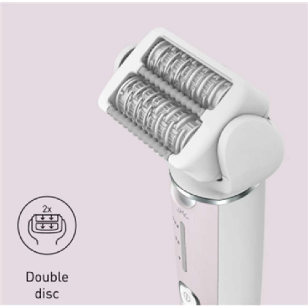 Panasonic , Epilator , ES-EY80-P503 , Operating time (max) 30 min , Number of power levels 3 , Wet & Dry , White/Pink
