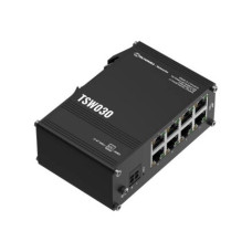 Teltonika , Switch , TSW030 , Unmanaged , DIN rail mountable , 10/100 Mbps (RJ-45) ports quantity 8 , Power supply type 2-pin industrial DC power socket Teltonika , Switch , TSW030 , Unmanaged , DIN rail mountable , 10/100 Mbps (RJ-45) ports quantity 8 , Power supply type 2-pin industrial DC power socket