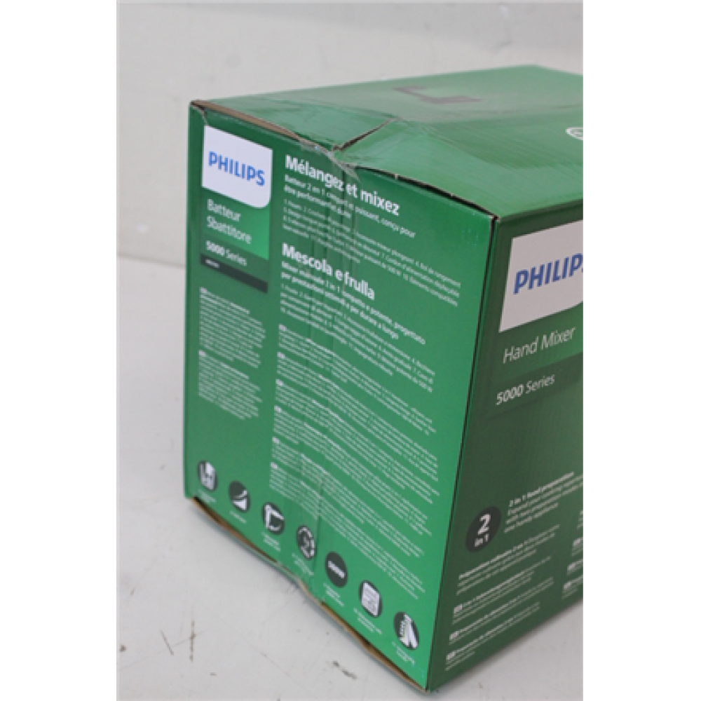 SALE OUT. Philips Mixer HR3781/10, 500 Series, Black, Hblend , Philips Mixer , HR3781/10 500 Series , Hand Mixer , 500 W , Number of speeds 5 , Turbo mode , Black , DAMAGED PACKAGING