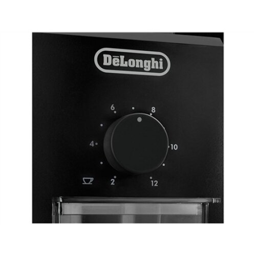Coffee Grinder , Delonghi , KG 79 , 110 W , Coffee beans capacity 120 g , Number of cups 12 pc(s) , Black