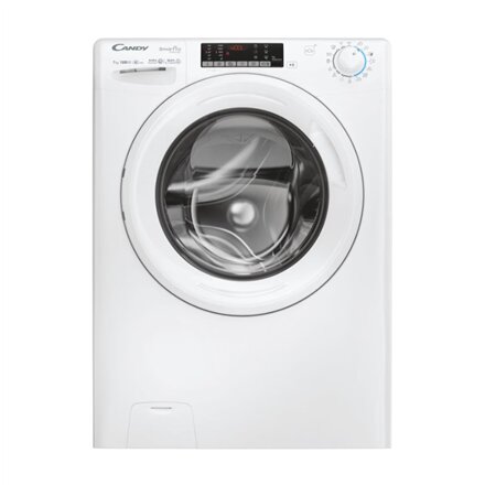 Candy , Washing machine , CO4 374TWM6/1-S , Energy efficiency class A , Front loading , Washing capacity 7 kg , 1300 RPM , Depth 45.4 cm , Width 60 cm , Display , 4-digit , Direct drive , Wi-Fi , White