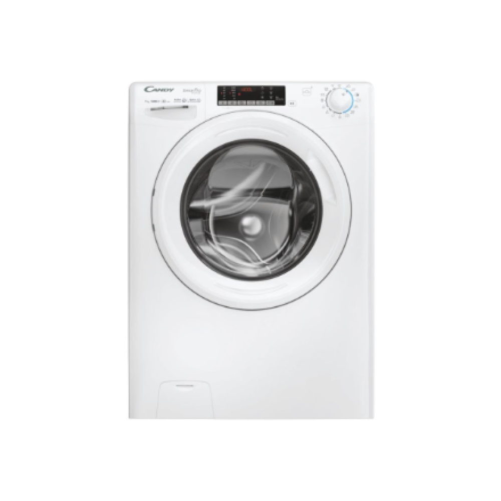 Candy Washing machine , CO4 374TWM6/1-S , Energy efficiency class A , Front loading , Washing capacity 7 kg , 1300 RPM , Depth 45.4 cm , Width 60 cm , Display , 4-digit , Direct drive , Wi-Fi , White