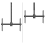 Neomounts CL35-440BL16XL Monitor/TV Mount Ceiling , Adjustable Height, Rotate, Tilt, Swivel , 37-70 , Maximum weight (capacity) 50 kg , Black