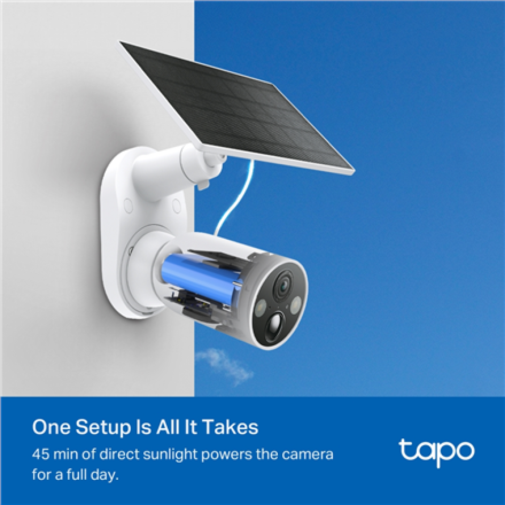 TP-LINK , C425 KIT , Solar-Powered Security Camera Kit , Bullet , 4 MP , F/2.1 , H.264 , microSD, Max. 512GB