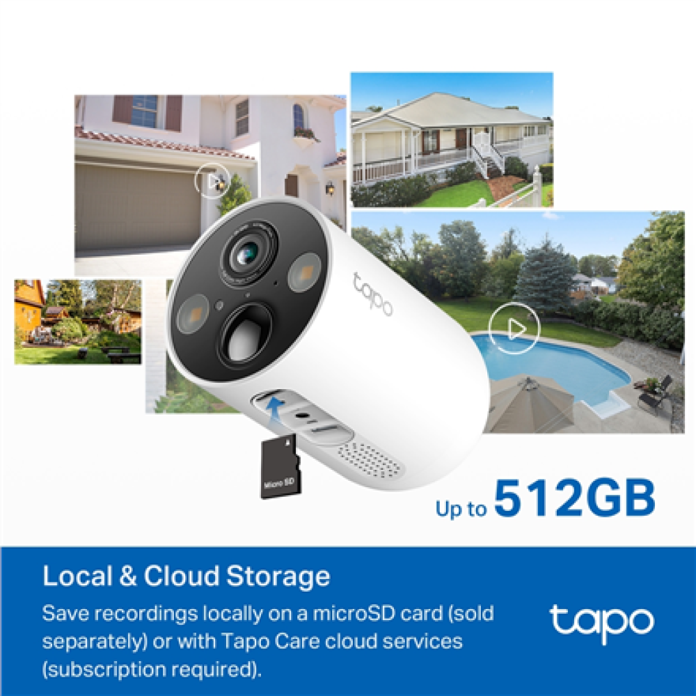 TP-LINK , C425 KIT , Solar-Powered Security Camera Kit , Bullet , 4 MP , F/2.1 , H.264 , microSD, Max. 512GB