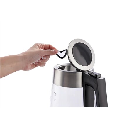 Gorenje , K17OGS , Kettle , Electric , 1.7 L , 2200 W , 360° rotational base , Stainless steel/Glass , Stainless steel