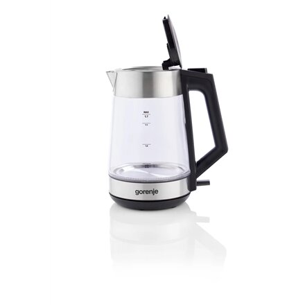 Gorenje , K17OGS , Kettle , Electric , 1.7 L , 2200 W , 360° rotational base , Stainless steel/Glass , Stainless steel