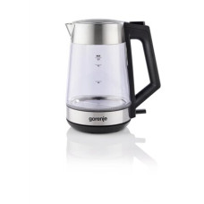 Gorenje , K17OGS , Kettle , Electric , 1.7 L , 2200 W , 360° rotational base , Stainless steel/Glass , Stainless steel