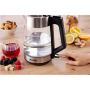 Gorenje K17OGS , Kettle , Electric , 1.7 L , 2200 W , 360° rotational base , Stainless steel/Glass , Stainless steel