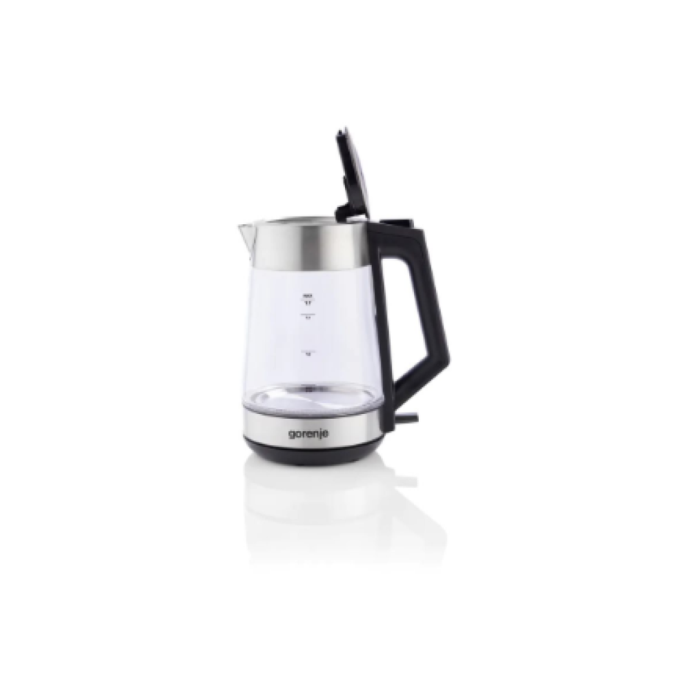 Gorenje , K17OGS , Kettle , Electric , 1.7 L , 2200 W , 360° rotational base , Stainless steel/Glass , Stainless steel