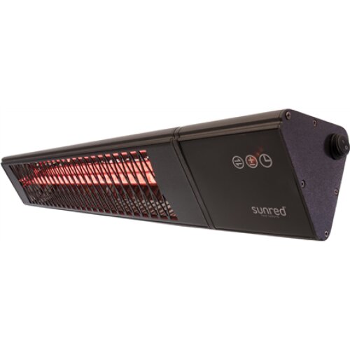 SUNRED , Heater , PRO25W-SMART, Triangle Dark Smart Wall , Infrared , 2500 W , Black , IP55
