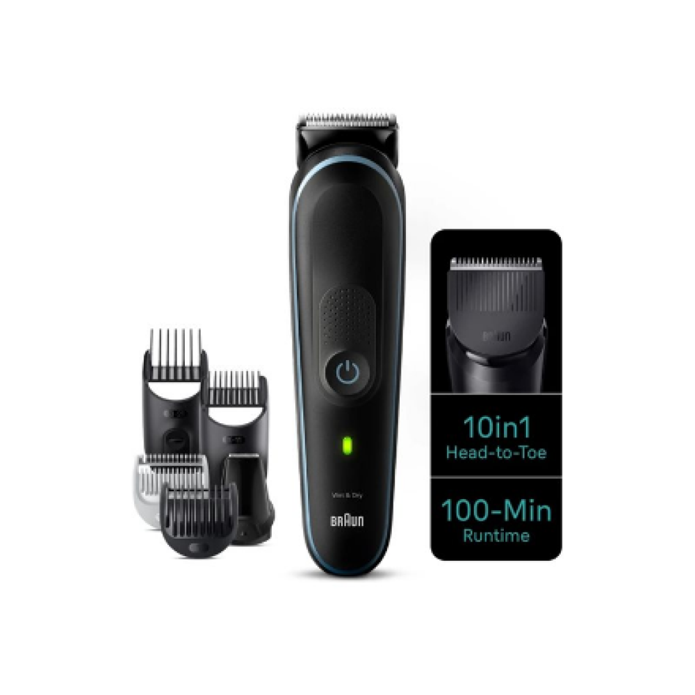 Braun , All-in-one trimmer , MGK5445 , Cordless , Number of length steps 13 , Black/Blue