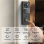 TP-LINK 2K Battery Video Doorbell , Tapo D205 , 3 MP , 2.4mm/F2.2 , IP54 , H.264 , Micro SD, Max. 512