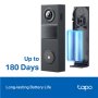 TP-LINK 2K Battery Video Doorbell , Tapo D205 , 3 MP , 2.4mm/F2.2 , IP54 , H.264 , Micro SD, Max. 512