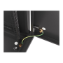 Lanberg , Rack cabinet 19 wall-mount 12U/600x600 for self-assembly with metal door (flat pack) , WF01-6612-00B , Black