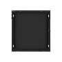 Lanberg , Rack cabinet 19 wall-mount 12U/600x600 for self-assembly with metal door (flat pack) , WF01-6612-00B , Black