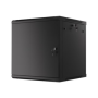 Lanberg , Rack cabinet 19 wall-mount 12U/600x600 for self-assembly with metal door (flat pack) , WF01-6612-00B , Black