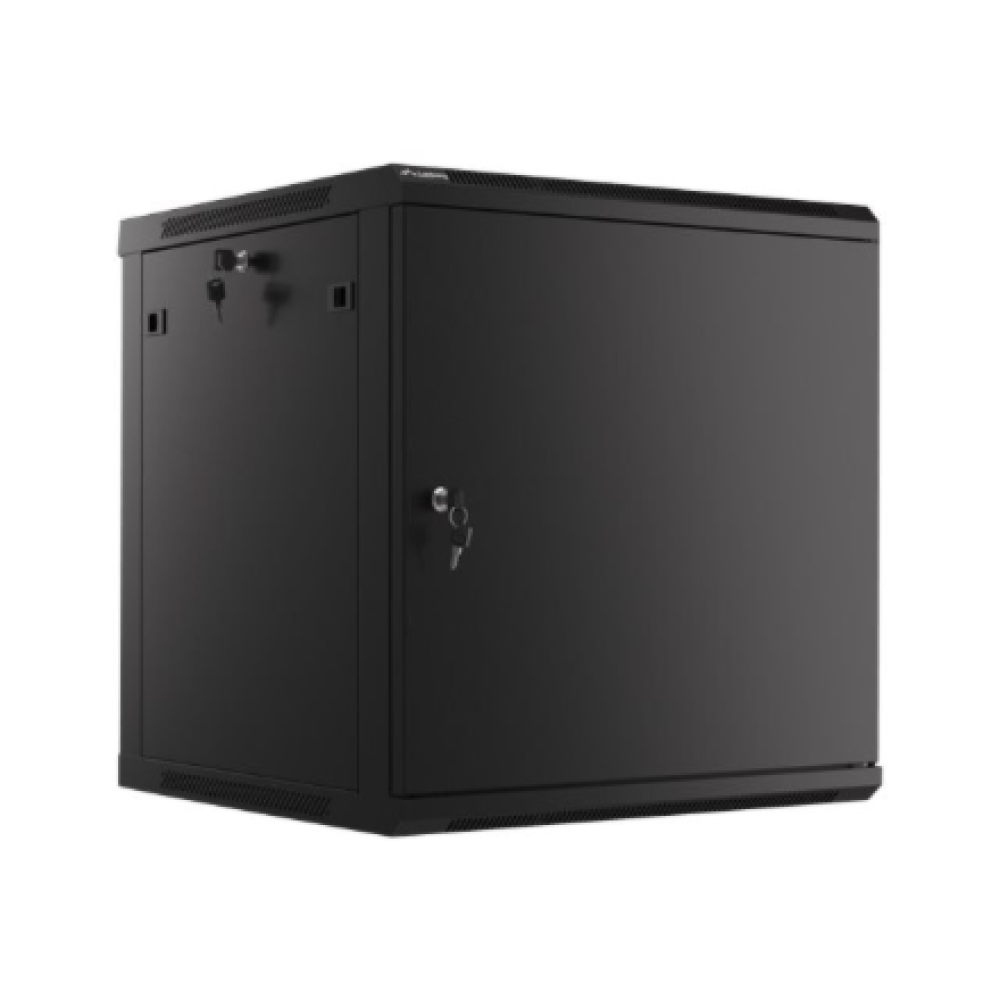 Lanberg , Rack cabinet 19 wall-mount 12U/600x600 for self-assembly with metal door (flat pack) , WF01-6612-00B , Black