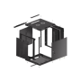 Lanberg , Rack cabinet 19 wall-mount 12U/600x600 for self-assembly with metal door (flat pack) , WF01-6612-00B , Black