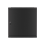 Lanberg , Rack cabinet 19 wall-mount 12U/600x600 for self-assembly with metal door (flat pack) , WF01-6612-00B , Black