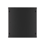 Lanberg , Rack cabinet 19 wall-mount 12U/600x600 for self-assembly with metal door (flat pack) , WF01-6612-00B , Black