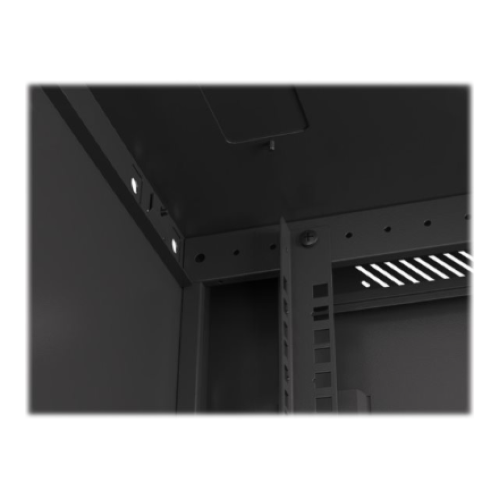 Lanberg , Rack cabinet 19 wall-mount 12U/600x600 for self-assembly with metal door (flat pack) , WF01-6612-00B , Black