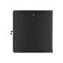 Lanberg , Rack cabinet 19 wall-mount 12U/600x600 for self-assembly with metal door (flat pack) , WF01-6612-00B , Black