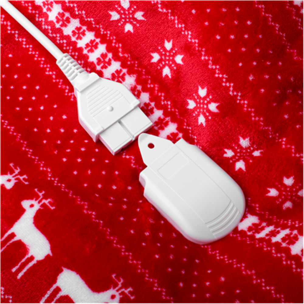 Camry , Electric Heating Throw-Blanket with Timer , CR 7441 , Number of heating levels 10 , Number of persons 1 , Remote control , 120 W , Red/White
