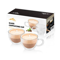 ETA , Cappuccino glasses , ETA518092010 , For coffee , 2 pc(s) , Dishwasher proof ETA , Cappuccino glasses , ETA518092010 , For coffee , 2 pc(s) , Dishwasher proof