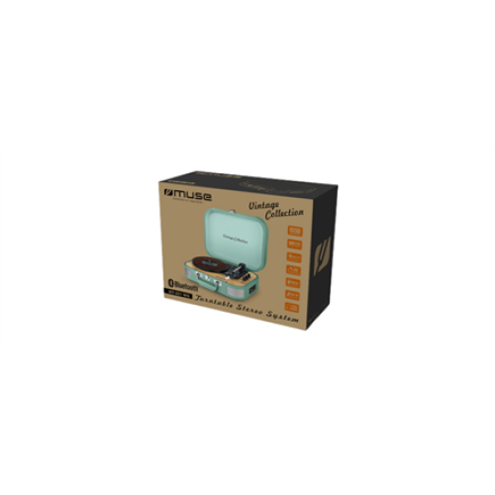 Muse , Turntable Stereo System , MT-201WG , Turntable Stereo System , USB port , AUX in