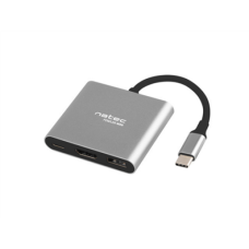 Natec Multi-Port Adapter, Fowler, USB-C, HDMI, USB 3.0 , Natec , USB-C Multiport Adapter , NMP-1607 , 0.11 m , Grey , USB Type-C