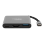 Natec Multi-Port Adapter, Fowler, USB-C, HDMI, USB 3.0 , Natec , USB-C Multiport Adapter , NMP-1607 , Grey , USB Type-C , 0.11 m