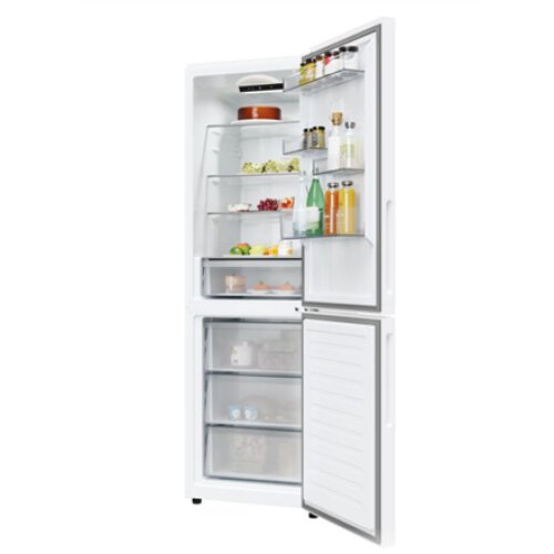 Candy Refrigerator , CNCQ2T618EW , Energy efficiency class E , Free standing , Combi , Height 185 cm , No Frost system , Fridge net capacity 235 L , Freezer net capacity 120 L , 38 dB , White