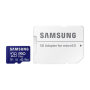 Samsung , MicroSD Card with SD Adapter , PRO Plus , 128 GB , microSDXC Memory Card , Flash memory class U3, V30, A2 , SD adapter