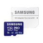 Samsung , MicroSD Card with SD Adapter , PRO Plus , 128 GB , microSDXC Memory Card , Flash memory class U3, V30, A2 , SD adapter