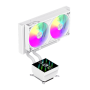 Gamemax CPU Liquid Cooler , GLACIER 240 LCD WH , White