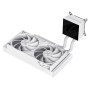 Gamemax CPU Liquid Cooler , GLACIER 240 LCD WH , White