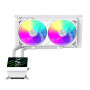 Gamemax CPU Liquid Cooler , GLACIER 240 LCD WH , White