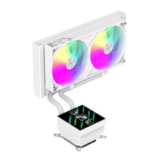 Gamemax CPU Liquid Cooler , GLACIER 240 LCD WH , White