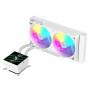 Gamemax CPU Liquid Cooler , GLACIER 240 LCD WH , White