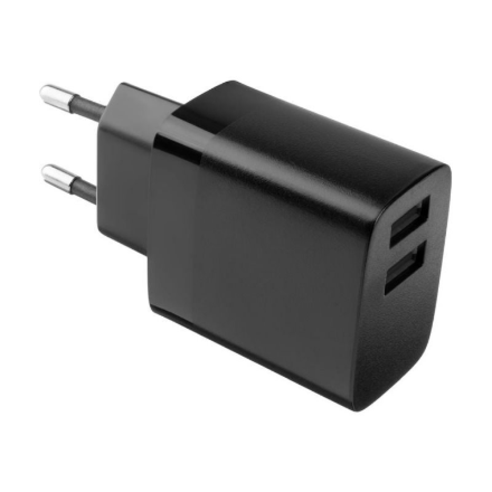 Fixed , Dual USB Travel Charger 17W , FIXC17N-2U-BK